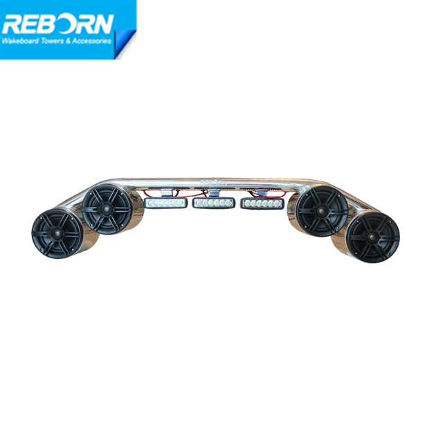 Reborn 4 Wakeboard Speakers and 3 LED lights combo Reborn